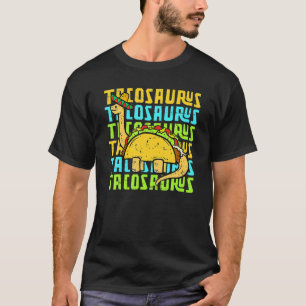 T-shirt Tacosaurus Taco Dinosaur Dino Dino Cinco De Mayo