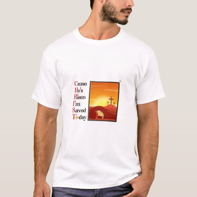 T-shirt T'acronyme du Christ masculin (Devant)