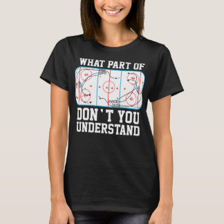 T-shirt Tactique de hockey sur glace drôle classique T che