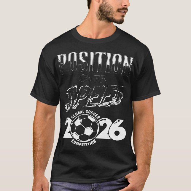 T-Shirt Tactique Position Over Speed Soccer 2026 (Devant)