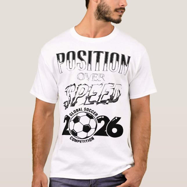 T-Shirt Tactique Position Over Speed Soccer 2026 (Devant)
