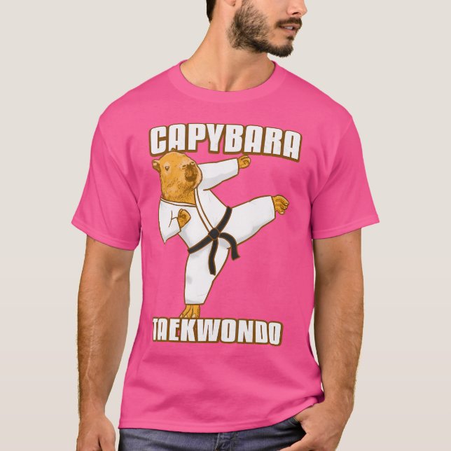 T-shirt Taekwondo Capybara (Devant)