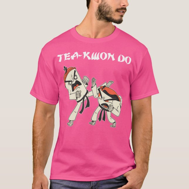 T-shirt Taekwondo des arts martiaux coréens (Devant)