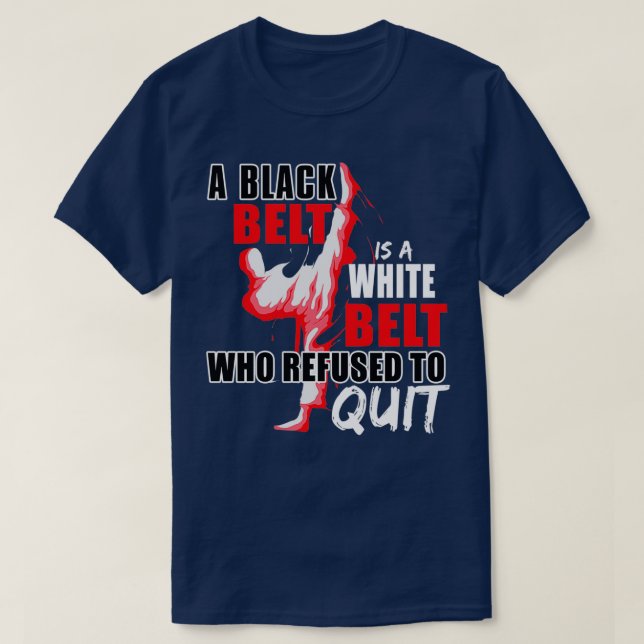 T-shirt Taekwondo et Karate Blackbelt Martial Arts (Design devant)