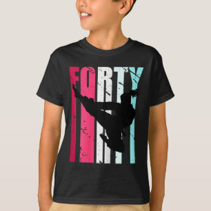 T-shirt Taekwondo féminin 40e anniversaire arts martiaux k