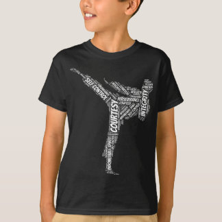 T-shirt Taekwondo Fighter 5 Tenets De TKD Martial Arts