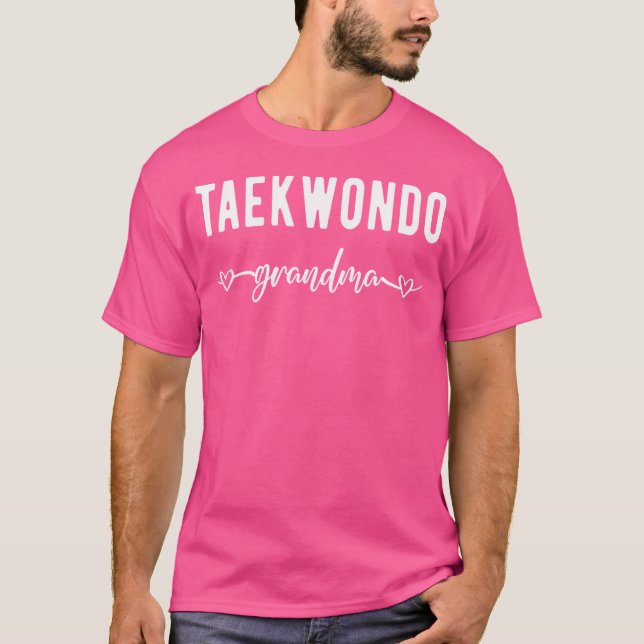 T-shirt Taekwondo grand-mère drôle grand-mère Taekwondo am (Devant)