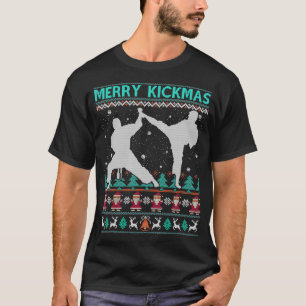 T-shirt Taekwondo Joyeux Kickmas Martial de Noël Funny Ar