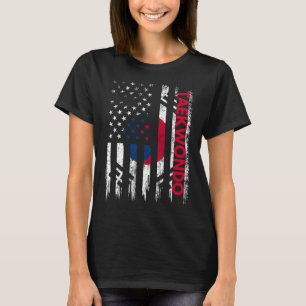 T-shirt Taekwondo Karate Arts martiaux entraînement Drapea