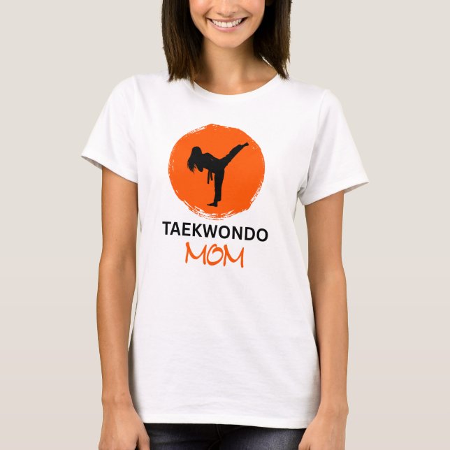 T-shirt Taekwondo Maman (Devant)
