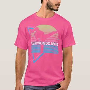 T-shirt Taekwondo Maman Karate Retro