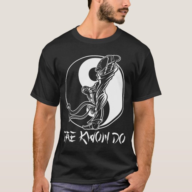 T-shirt Taekwondo Martial Arts Tae kwon do Self Defense (Devant)