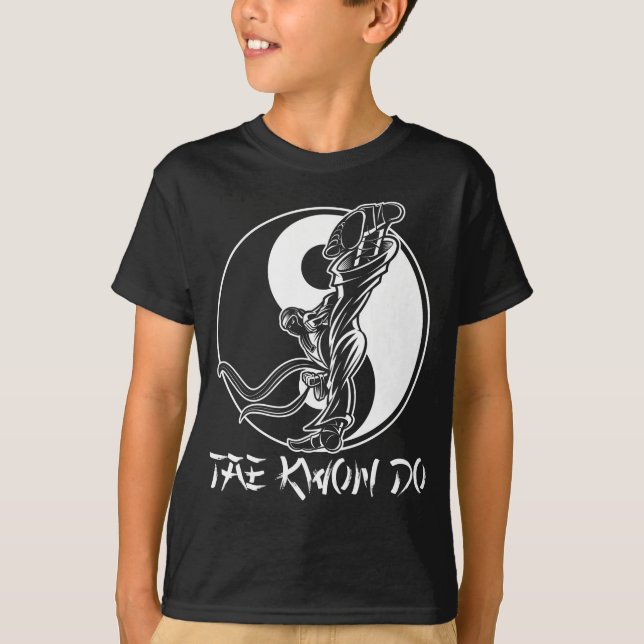 T-shirt Taekwondo Martial Arts Tae kwon do Self Defense (Devant)
