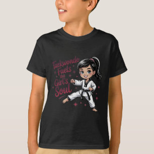 T-shirt Taekwondo nourrit l'âme de cette fille Ceinture no