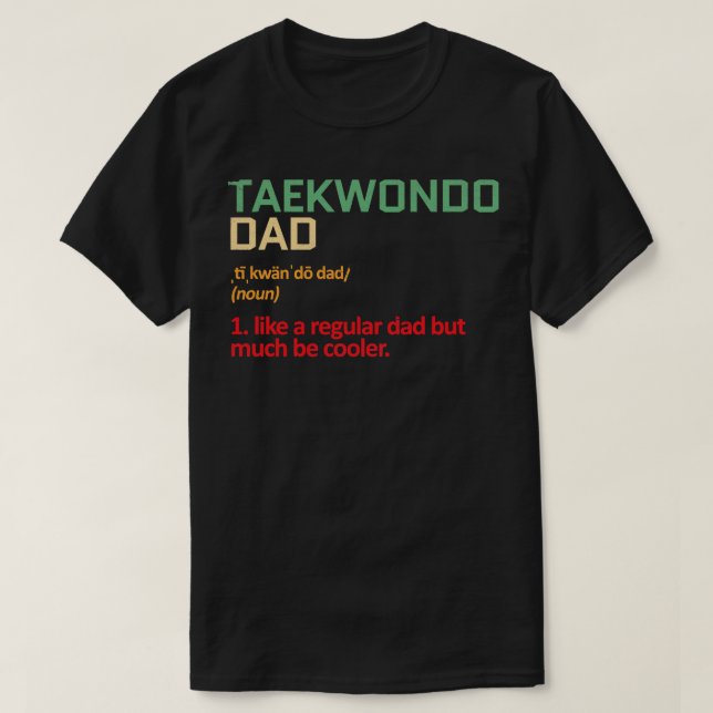 T-shirt taekwondo papa (Design devant)