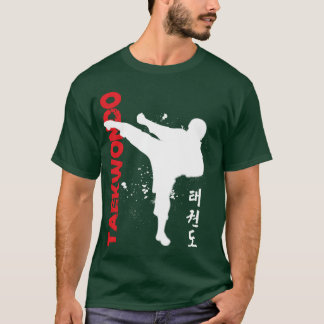 T-shirt Taekwondo personnages coréens amis amis