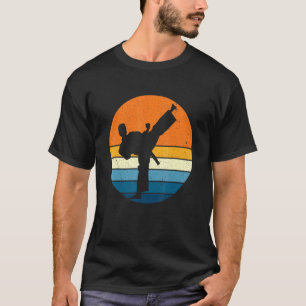 T-shirt Taekwondo Sports Retro Vintage Sunset Martial Art