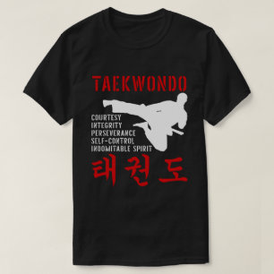 T-shirt Taekwondo Tenets Martial Arts