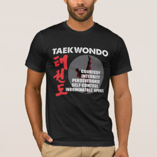 T-shirt Taekwondo Tenets Martial Arts Tae kwon do