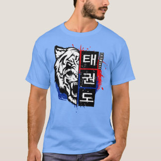 T-shirt Taekwondo Tiger Corée Martial Arts