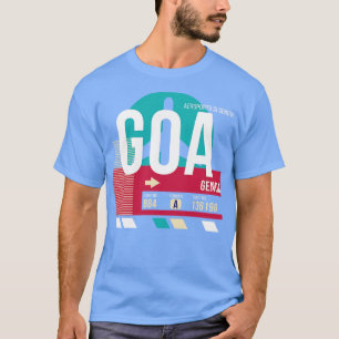 T-shirt Tag bagage du code de l'aéroport de Gênes Italie G