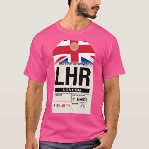 T-shirt Tag de bagage de la compagnie aérienne London (Lhr