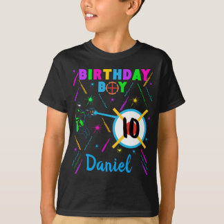 T-shirt Tag laser Anniversaire Jeu de Joueur Jeu de Jeu T-