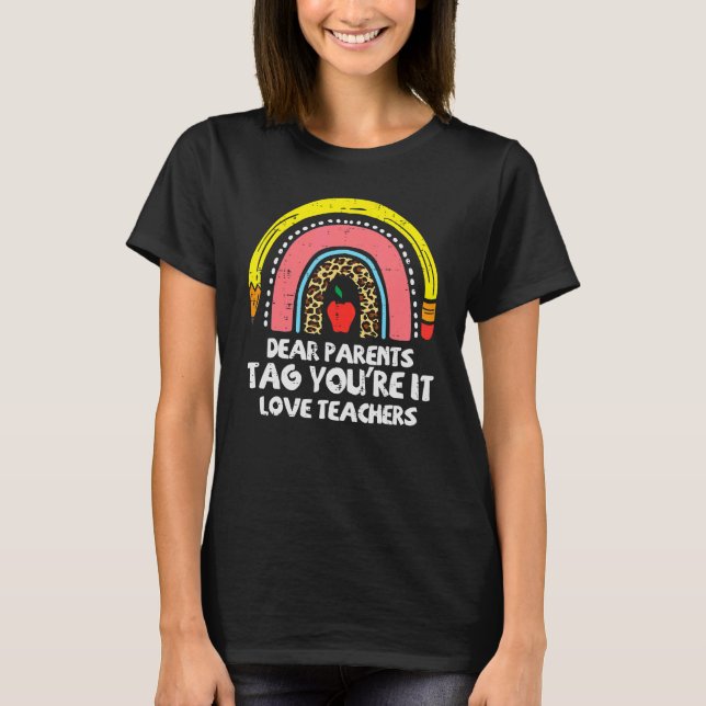 T-shirt Tag You It Dernier Day School (Devant)