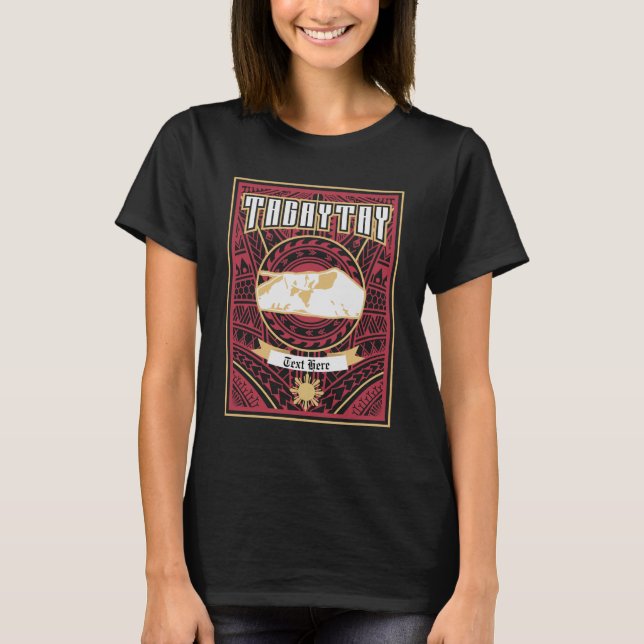 T-shirt Tagaytay tribal personnalisable (Devant)