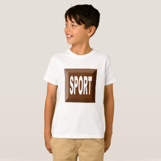T-SHIRT TAGLESS SPORT CHOCOLAT