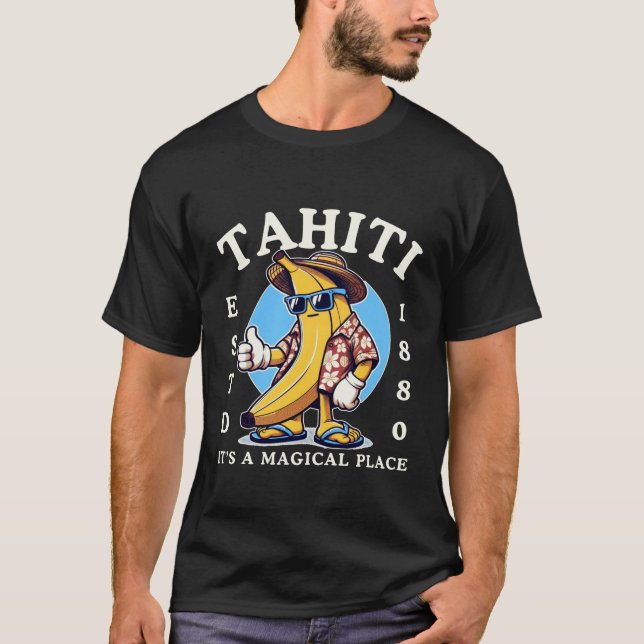T-shirt Tahiti est magique (Devant)