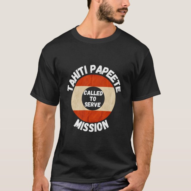 T-shirt Tahiti Papeete Lds Mission Proud Mormon Missionary (Devant)