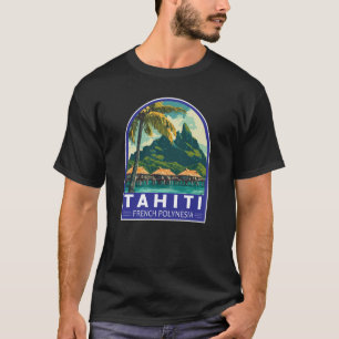 T-shirt Tahiti Polynésie Française Voyage Emblem