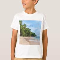 Tahiti Sand Beach Ciel bleu Palmiers