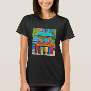 T-shirt Tahitian Tiki Bar Cute Retro Styled Tropical