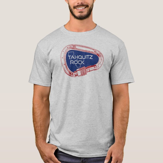 T-shirt Tahquitz Rock California Escalade Carabiner (Devant)