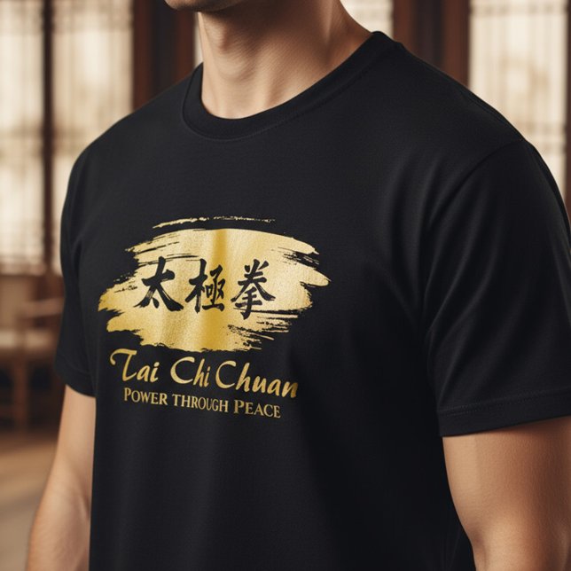 T-shirt Tai Chi Chuan – Power Through Peace (Créateur téléchargé)