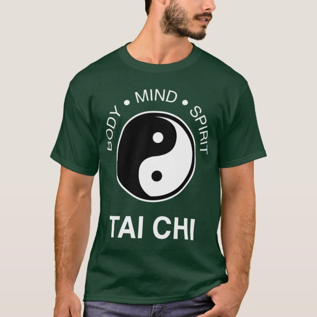 T-shirt Tai Chi corps esprit âme amis (Devant)