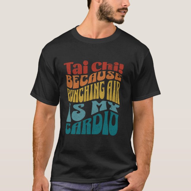 T-shirt Tai Chi humeur discutable, drôle sarcastique Vinta (Devant)