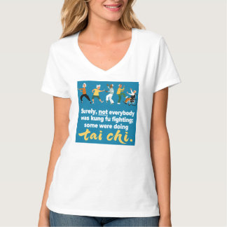 T-shirt Tai Chi, pas de combat kung fu. 
