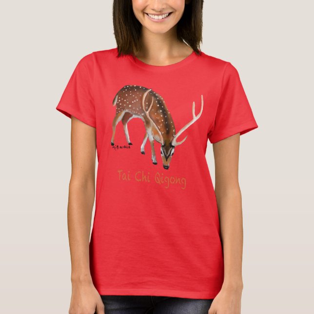 T-shirt Tai Chi Qigong Deer (Devant)