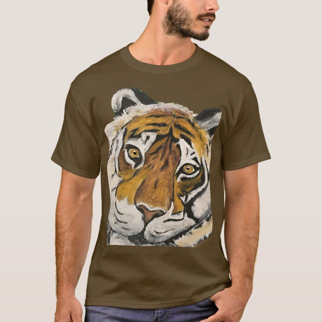 T-shirt Tai Chi Tiger Face (Devant)