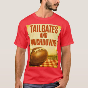 T-shirt Tailgates et Touchdowns Rétro Stade de Football Te