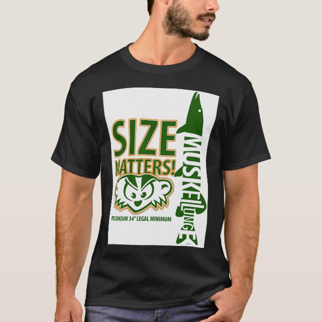 T-shirt Taille de maskinongé compte (Devant)