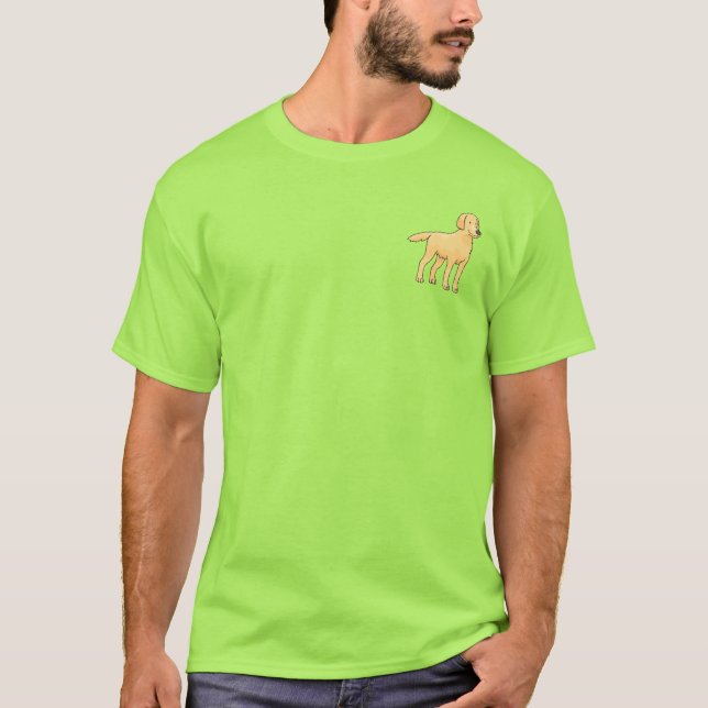 T-shirt Taille de poche Golden Retriever (Devant)
