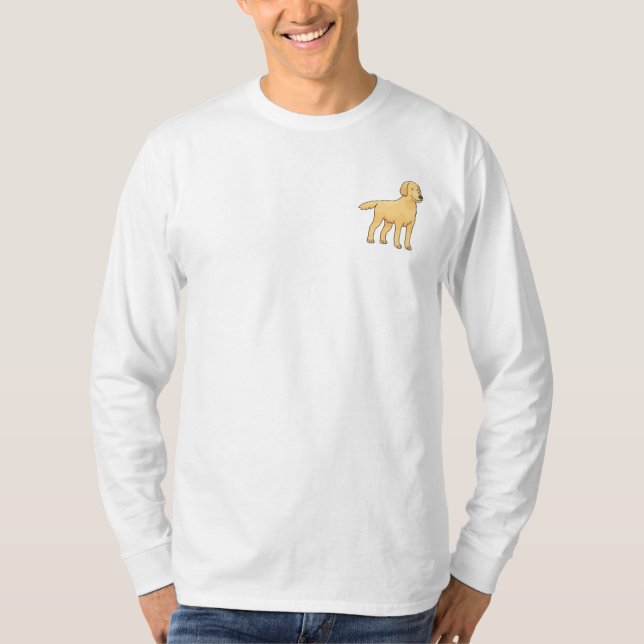 T-shirt Taille de poche Golden Retriever (Devant)