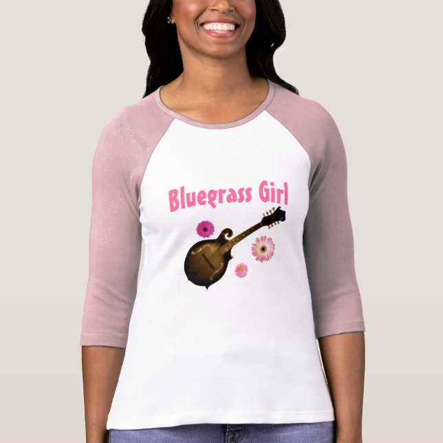 T-shirt TAILLE du Jersey T~shirt "de fille de Bluegrass" : (Devant)
