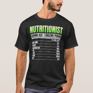 T-shirt Taille du service nutritionniste diététique diétét