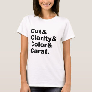 T-shirt Taille & Pureté & Couleur & Carat   Évaluation des