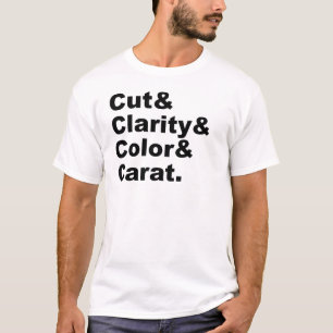 T-shirt Taille & Pureté & Couleur & Carat   Évaluation des